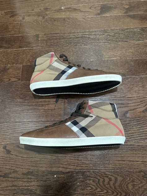 burberry arthur sneakers|burberry vintage check high top.